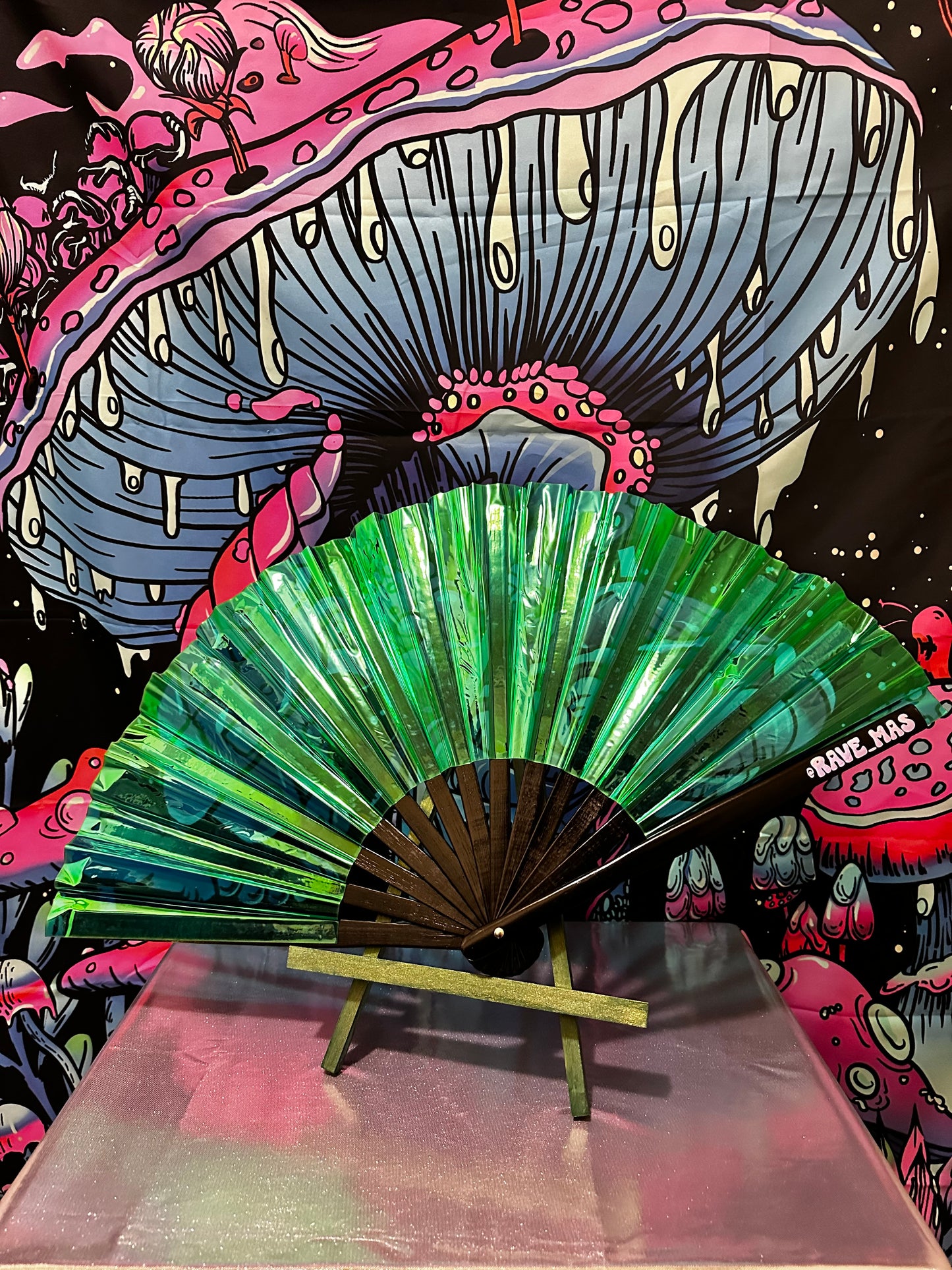 Iridescent Green Fan