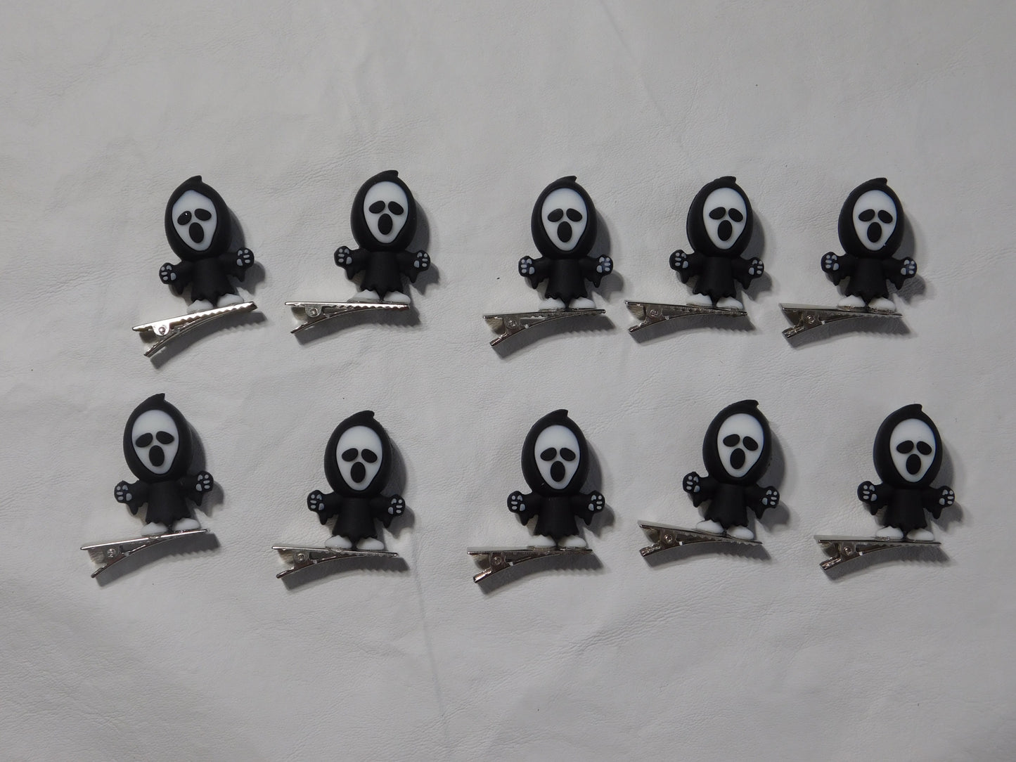 KIILLER Halloween Ghost Hair Clips: Spooky Rave Trinkets, Set of 6 - Set of 10- Set of 20- glow in the dark rave accessories