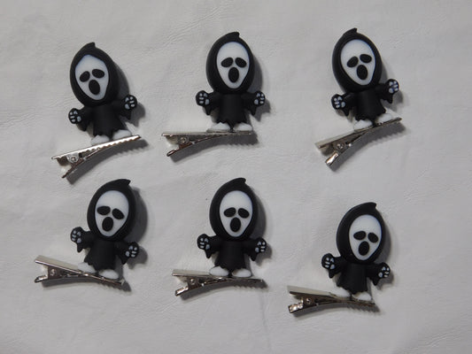KIILLER Halloween Ghost Hair Clips: Spooky Rave Trinkets, Set of 6 - Set of 10- Set of 20- glow in the dark rave accessories
