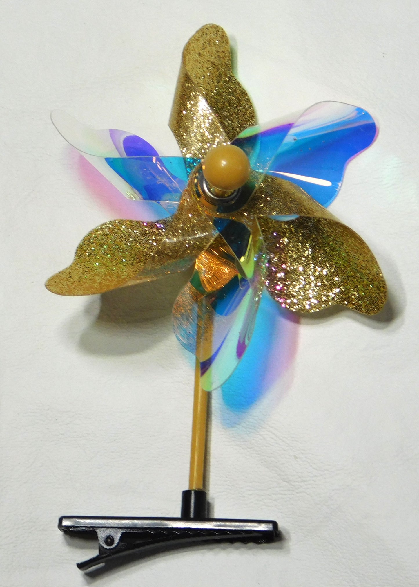 Mini Hairclip Pinwheels set of 5